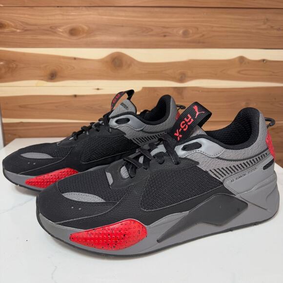 Puma Men's RS-X Halves Castlerock/Puma Black-High Risk Red Size 13 - Picture 1 of 12